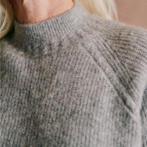 Sezane Otis Sweater, Grey, Size S